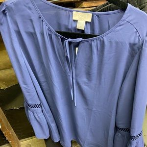 Long sleeve, v neck blouse